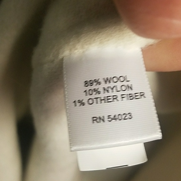 Banana Republic gray & cream soft wool coat - Picture 3 of 5